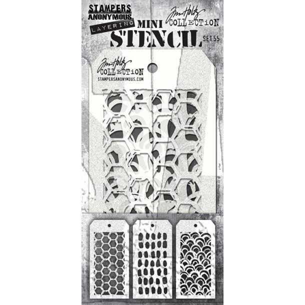 Tim Holtz - Mini Stencil Set #55
