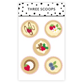Three Scoops - Die - Cupcakes 