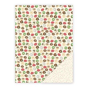 Three Scoops - Designpapir - A4 - Jule donuts 