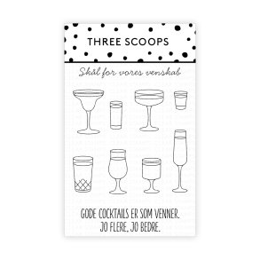 Three Scoops - Stempel - Cocktails og venner 