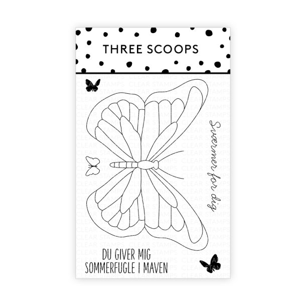 Three Scoops - Stempel - Sommerfugl - Svrmer for dig