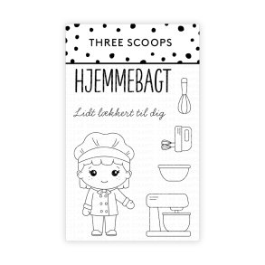 Three Scoops - Stempel - Kok - Hjemmebagt 