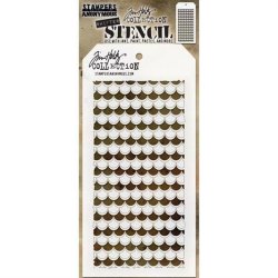 Tim Holtz - Layering Stencil 8 - Shifter Scallop/Kammusling