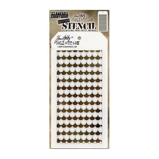 Tim Holtz - Layering Stencil 8 - Shifter Scallop/Kammusling
