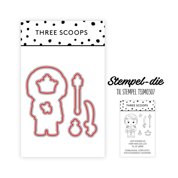 Three Scoops - Stempel - Prins og konge