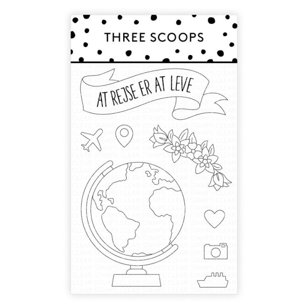 Three Scoops - Stempel - Globus