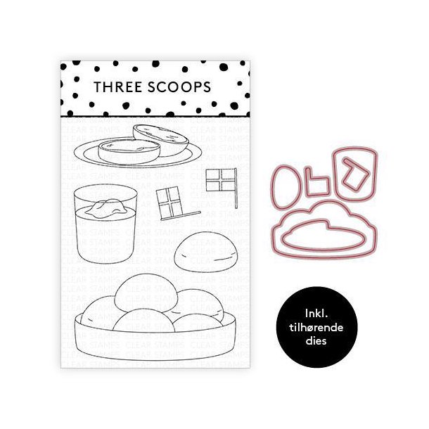 Three Scoops - Stempel + Die - Boller & Kakao