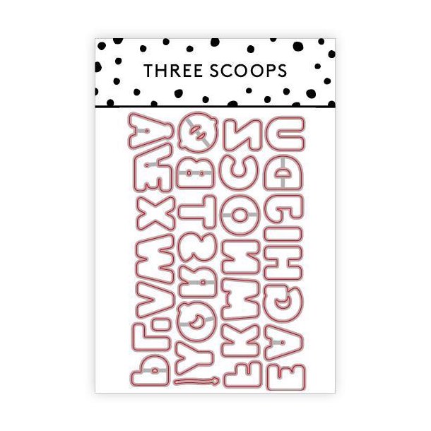 Three Scoops - Die - Ballon bogtaver