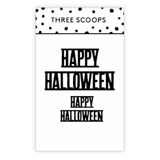 Three Scoops - Die - Happy Halloween