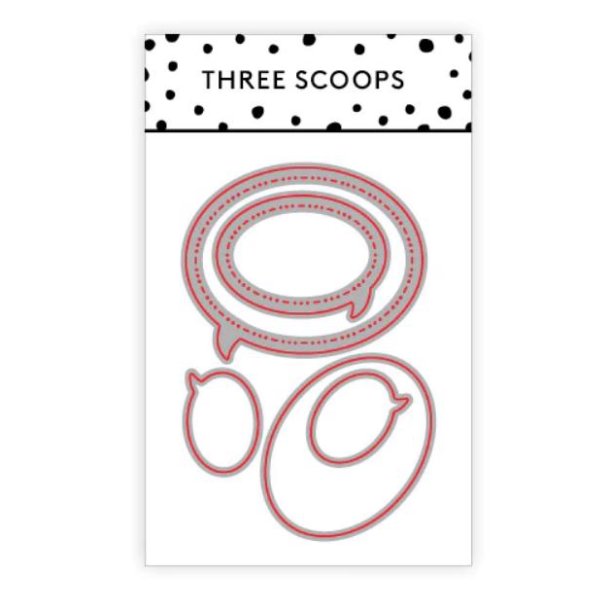 Three Scoops - Die - Talebobler ovale