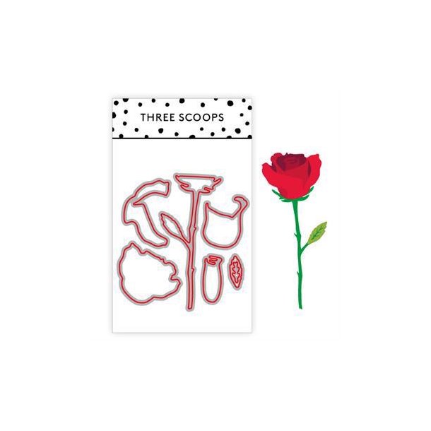 Three Scoops - Die - Rose
