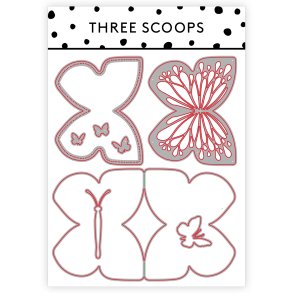 Three Scoops - Die - Sommerfugle kortbase