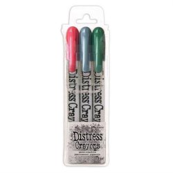 Tim Holtz - Distress Crayon Pearl Set - Holiday Set #1