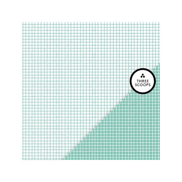 Three Scoops - Designpapir - Smagen af mint - Gitter