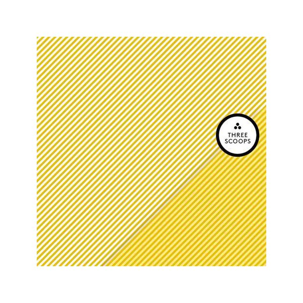 Three Scoops - Designpapir - Smagen af karry - Diagonale striber