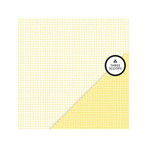 Three Scoops - Designpapir - Smagen af citron - Gitter