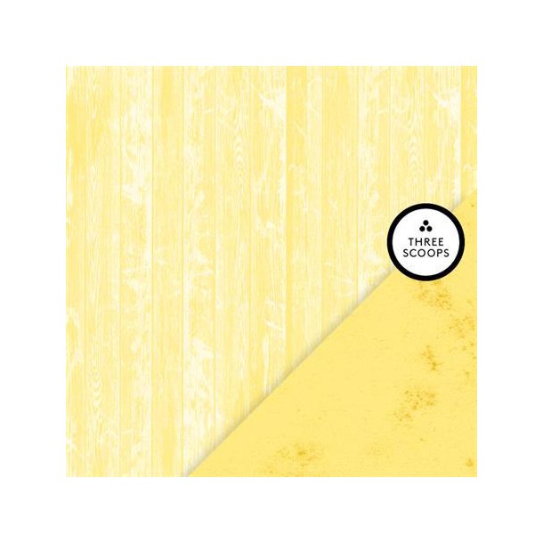 Three Scoops - Designpapir - Smagen af citron - Tr / rug