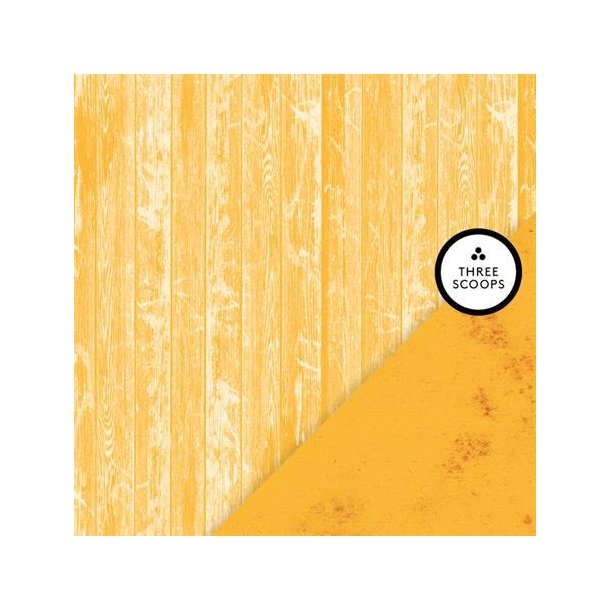 Three Scoops - Designpapir - Smagen af appelsin - Tr / rug