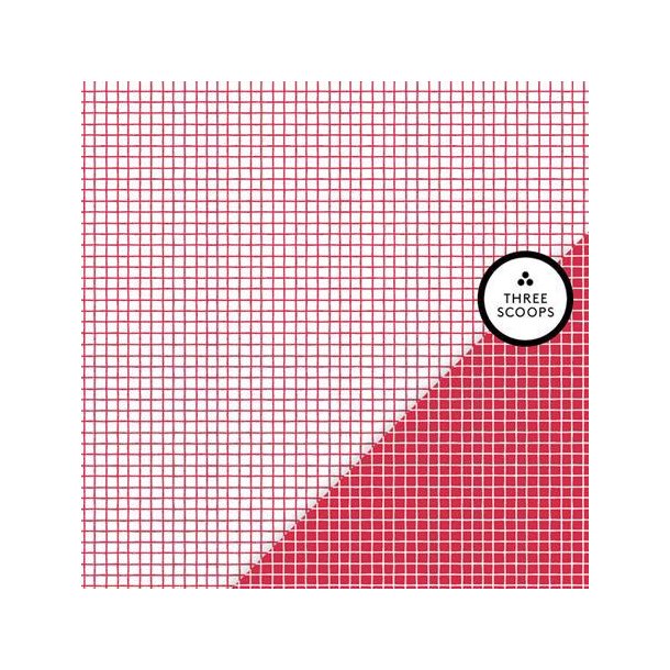 Three Scoops - Designpapir - Smagen af hindbr - Gitter