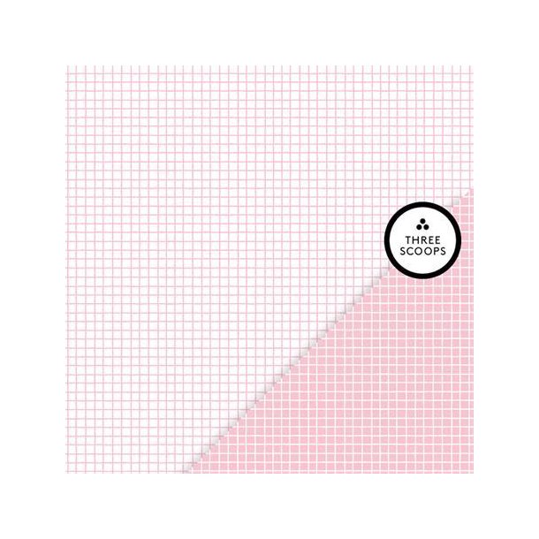 Three Scoops - Designpapir - Smagen af jordbrguf - Gitter