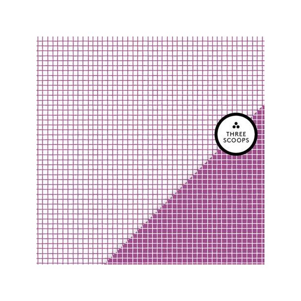 Three Scoops - Designpapir - Smagen af aubergine - Gitter