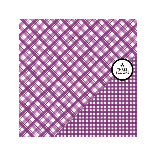 Three Scoops - Designpapir - Smagen af aubergine - Tern