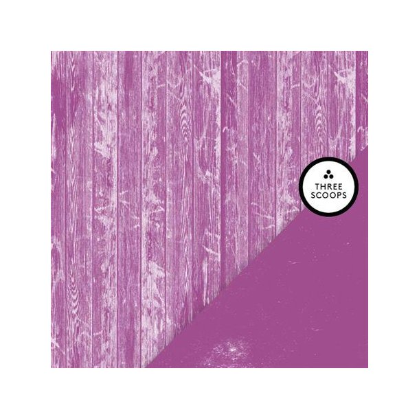 Three Scoops - Designpapir - Smagen af aubergine - Tr / rug