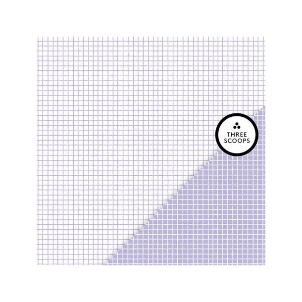 Three Scoops - Designpapir - Smagen af lavendel - Gitter