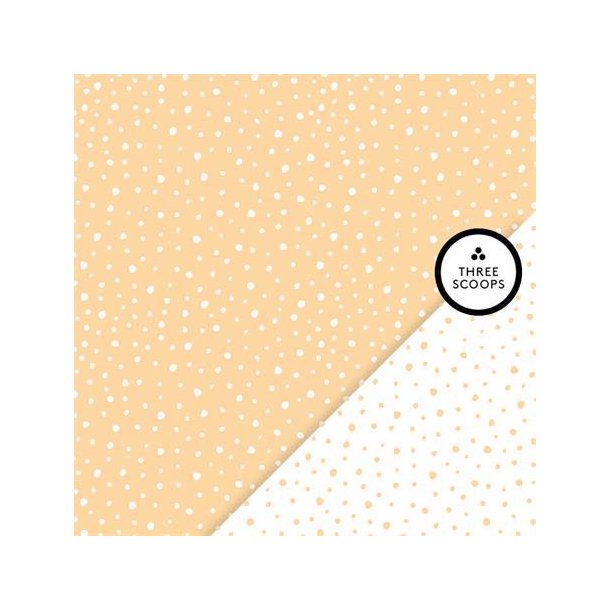 Three Scoops - Designpapir - Smagen af fersken - Dot