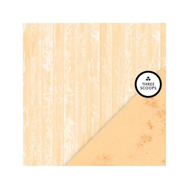 Three Scoops - Designpapir - Smagen af fersken - Tr / rug