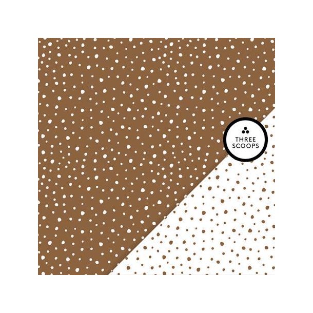 Three Scoops - Designpapir - Smagen af chokolade - Dot