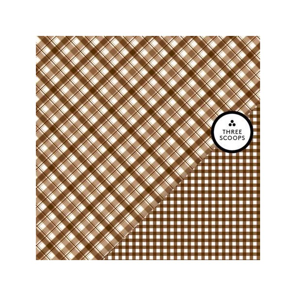 Three Scoops - Designpapir - Smagen af chokolade - Tern