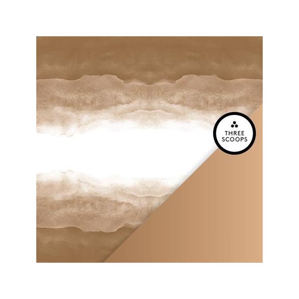 Three Scoops - Designpapir - Smagen af chokolade - Watercolor / gradient