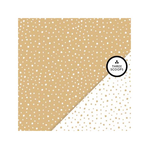 Three Scoops - Designpapir - Smagen af cafelatte - Dot