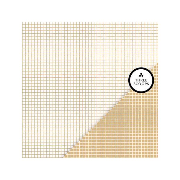 Three Scoops - Designpapir - Smagen af cafelatte - Gitter