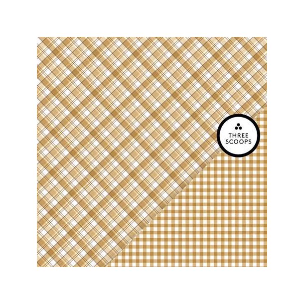 Three Scoops - Designpapir - Smagen af cafelatte - Tern