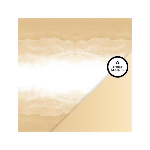 Three Scoops - Designpapir - Smagen af cafelatte - Watercolor / gradient