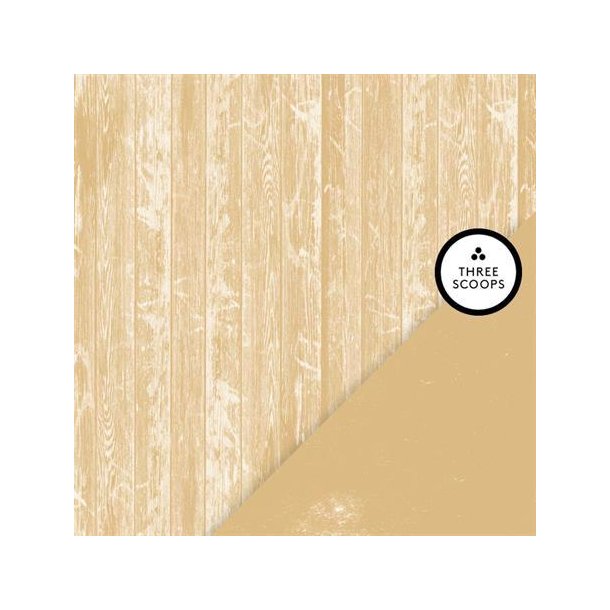 Three Scoops - Designpapir - Smagen af cafelatte - Tr / rug