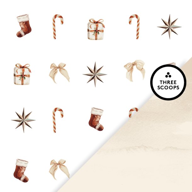 Three Scoops - Designpapir - Smagen af JUL - Nordisk jul XL 1