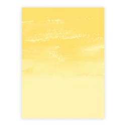 Three Scoops - Designpapir - A4 - Pskeg og fjer gul