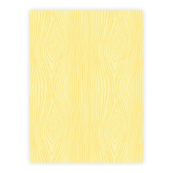 Three Scoops - Designpapir - A4 - Trstruktur gul