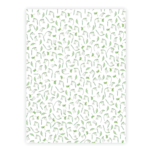 Three Scoops - Designpapir - A4 - Vintergk mat grn