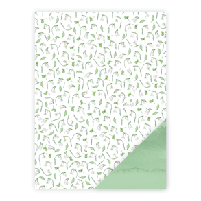 Three Scoops - Designpapir - A4 - Vintergk mat grn