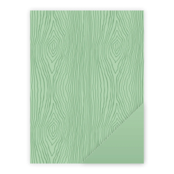 Three Scoops - Designpapir - A4 - Trstruktur mat grn