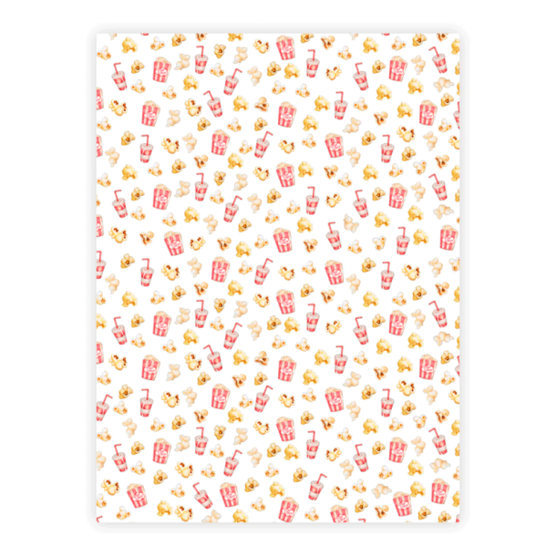 Three Scoops - Designpapir - A4 - Popcorn