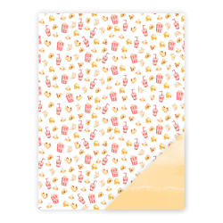 Three Scoops - Designpapir - A4 - Popcorn