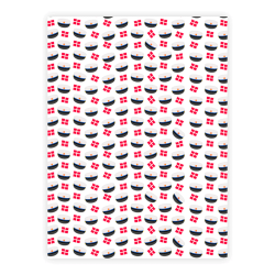 Three Scoops - Designpapir - A4 - Studenterhue bl