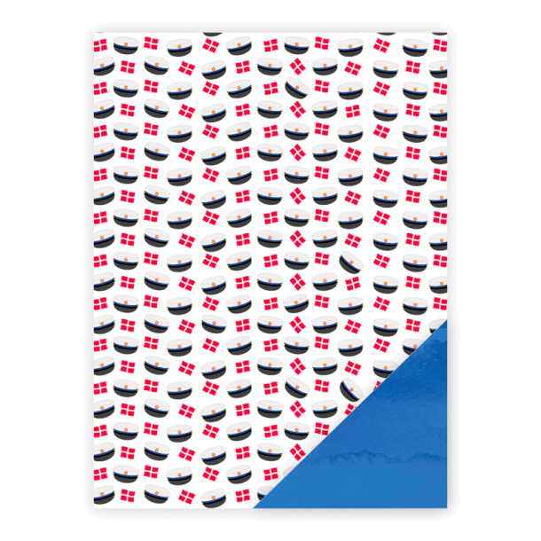 Three Scoops - Designpapir - A4 - Studenterhue bl