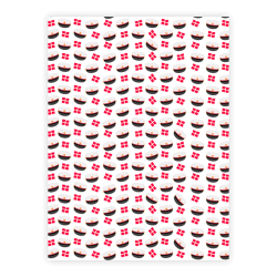 Three Scoops - Designpapir - A4 - Studenterhue rd