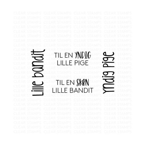Three Scoops - Stempel - Lille bandit - Yndig pige - TSSL1015